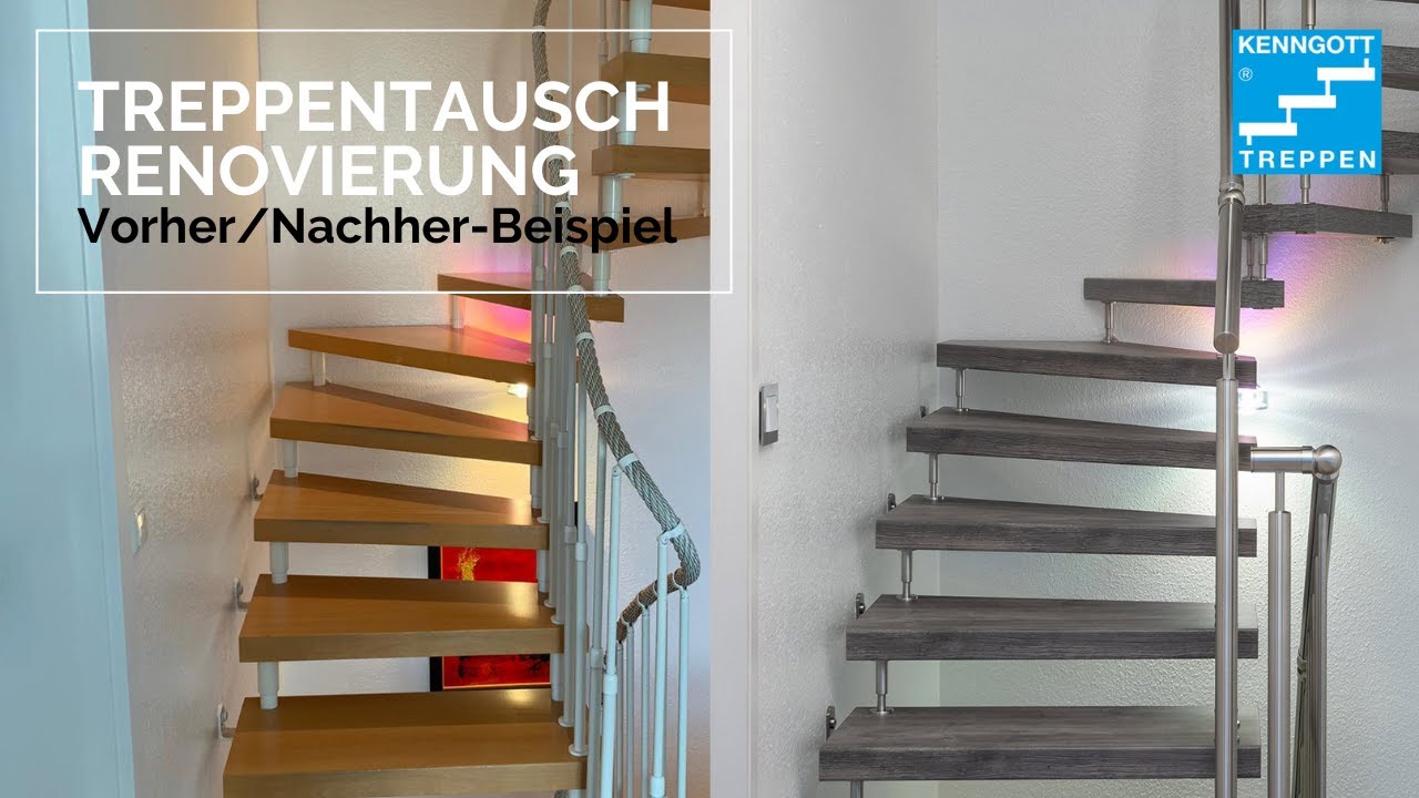 Treppenrenovierung Vorher-Nachher / Kenngott