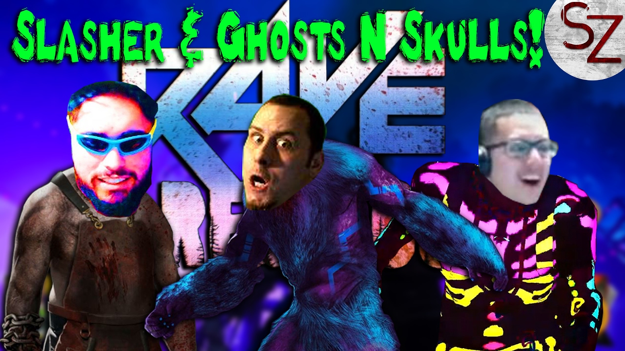 Beating The Slasher & Hunting Ghosts w/ SkizzleAXE & RagingSquid! Rave ...
