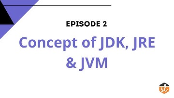 Concept of JDK, JRE and JVM - Java Tutorial for Beginners EP2