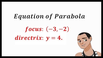 Equation of Parabola with Given Focus and Directrix
