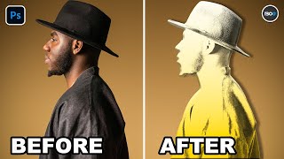 Stylized Silhouette Glow Effect In Photoshop Photo Effect In Photoshop Before After Editing