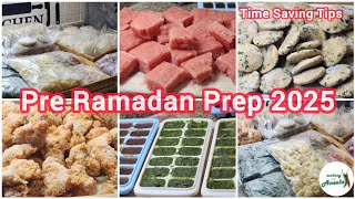 Pre Ramadan Food Preparation 2025 | Make And Freeze Ramadan Recipes | Useful Tips and Tricks