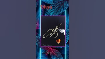 Divya name signature style 😍 #calligraphy #trending #signature #shorts by @pavancalligraphy