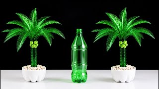 Easy Recycling Tutorial: Turning Plastic Bottles Into A Coconut Tree 🌴✨