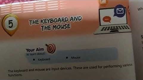 class-2 subject- computer chapter-5 The keyboard and the mouse ❤️