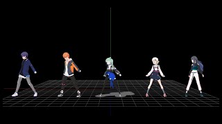 [MMD] Beyond the way (mirrored dance practice ver.) - Vivid BAD SQUAD