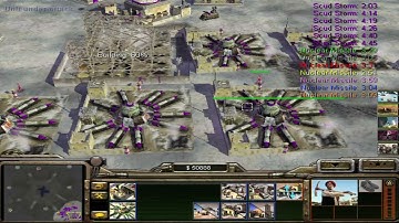 Command & Conquer - Generals Zero Hour TM - GLA Toxin vs  China infantry - 1 VS 7  -  EXTRA HARD
