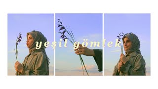 yeşil bir gömlek diktim I i sewed a green shirt #diy