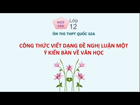 Video [ÔN THI THPT QUỐC GIA 2019] MÔN VĂN: Chuyên đề 9 -... - YouTube