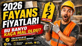 2026 Fayans Fiyatları Banyomun Fayanslarını Kaça Yenilerim, Tadilatını Yaptırsam Maliyeti Ne Olur?