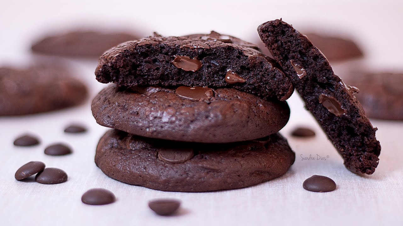 Cookie Brownie de Chocolate - sem glúten | Receita Faça e Venda | Receita Sandra Dias