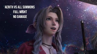 FINAL FANTASY VII REBIRTH I Aerith Vs All Summons Full Might No Damage I