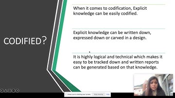 TACIT AND EXPLICIT KNOWLEDGE