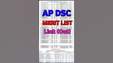 AP MEGA DSC Merit List 2025 Out how to check ap dsc merit list | Ap Dsc LatestNewsToday#apdsc