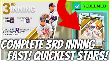 How To Complete 3rd Inning Progam Fast! Quickest Program Stars! MLB The Show 20 Diamond Dynasty