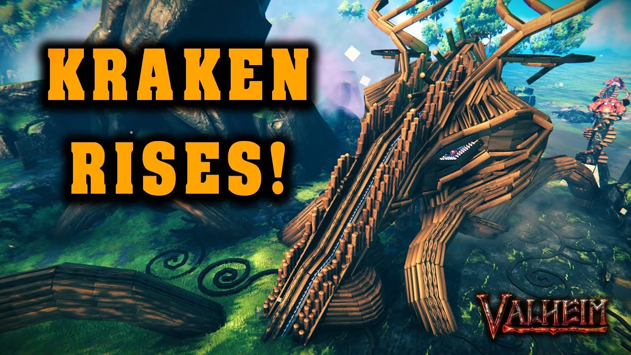 I Built a Vanilla Kraken Statue in Valheim (Build Blueprint in the comments)