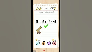 BRAIN TEST TRICKY PUZZLE LEVEL 61 SOLVED