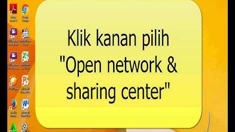 TUTORIAL CARA MEMBUAT JARINGAN WIRELESS ADHOC DAN CARA MENSHARING DATA