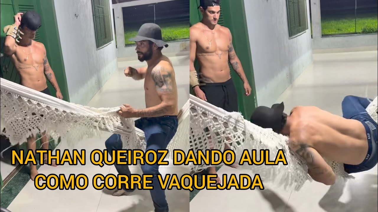 NATHAN QUEIROZ DANDO AULA COMO CORRE VAQUEJADA 😂😂😂
