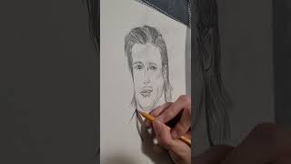 How To Draw Brad Pitt-Brad Pitt Drawing