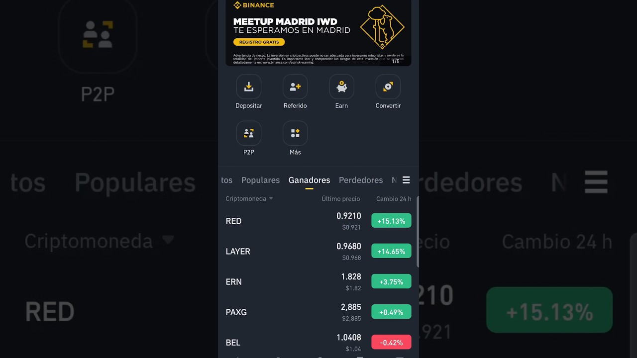 Cómo comprar Bitcoin en Binance desde la App Móvil 