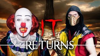 IT Returns! (BizarrelyFunny Real MK Halloween Special) | Pennywise vs MK11 PARODY!