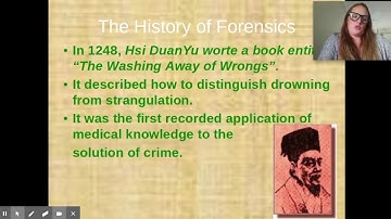 Intro to Forensic Science Notes