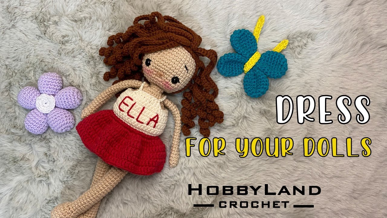 How to Crochet Dress | Amigurumi Doll Tutorial | Dolls Accessory
