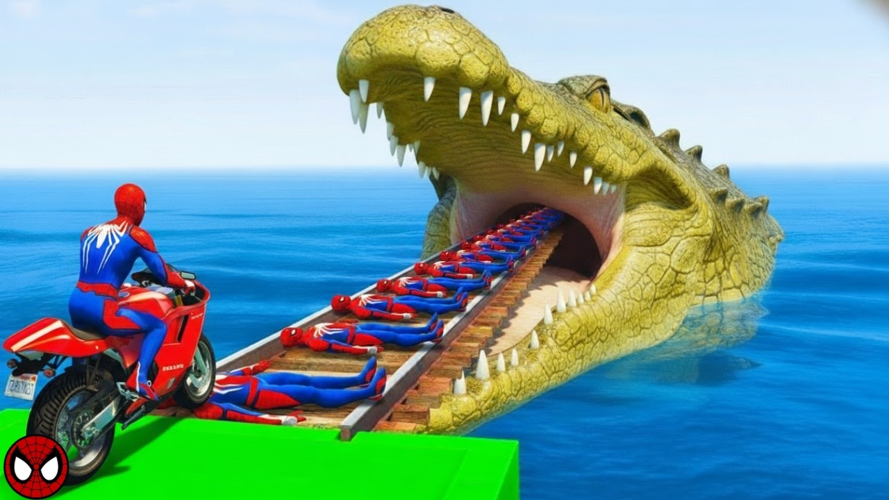 الرجل العنكبوت انقاذ باتمان Spider-Man Rescue batman vs iron man vs venom funny Game GTA 5 superhero