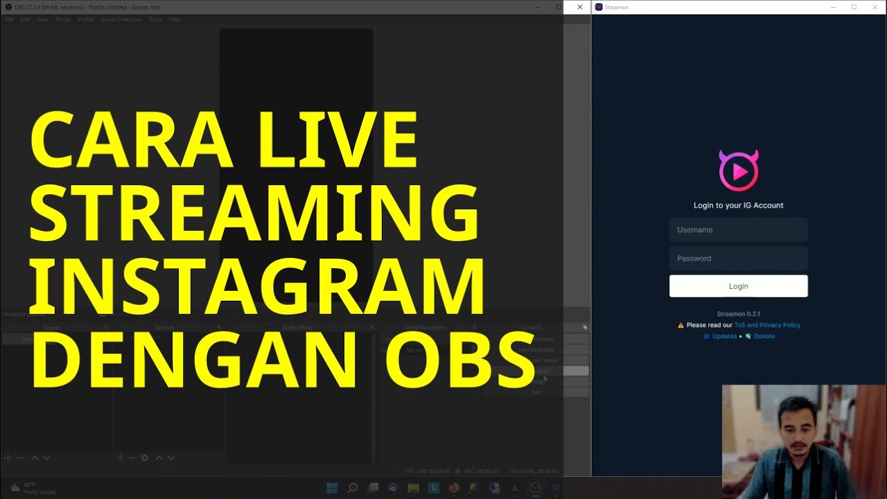 CARA LIVE INSTAGRAM DENGAN OBS - YouTube