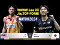 Woww lee zii jia on top form vs kodai naraoka  amazing match 2024