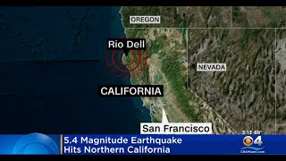 5.4 Magnitude Earthquake Rocks California