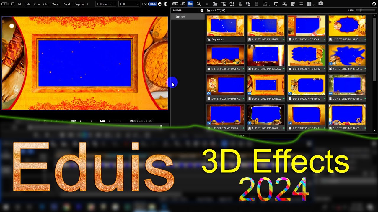 edius reddy to 3d effect 2024 !  EDIUS 3D VIDHI PROJECT ! 3D ONLINE VIDHI PROJECT ! EDITING JP !