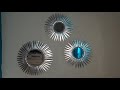diy sunburst mirror using spoon handles and cardboard #diy wall decor