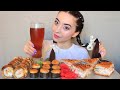 СУШИ БУРГЕР / ВКУСНЕЙШИЕ ЗАПЕЧЕННЫЕ РОЛЛЫ / MUKBANG asmr / Ayka Emilly