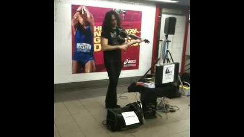 Fantastic violin at Union square by Michael Shulman