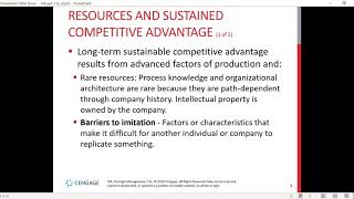 Internal Analysis: Resources and Competitive Advantage
