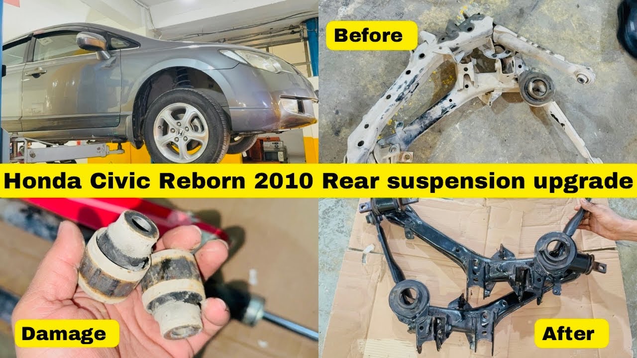 Honda Civic Reborn 2010 Rear suspension upgrade - YouTube