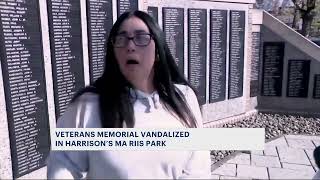 ‘This is sacred ground.’ Harrison residents outraged over desecration of veterans monument