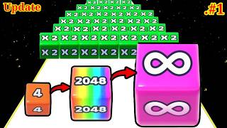 😂 Jelly Run 2048 1Q: 1,000,000,000,000.. ∞ Hungry Balls, Lucky Balls Gameplay part 1 screenshot 1