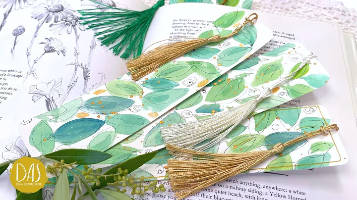 Relax and Paint Simple Olive Leaf Bookmarks in Eas...