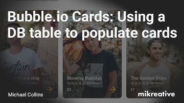 Adding a database table to Bubble.io for card data