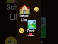 school vs park #smiley