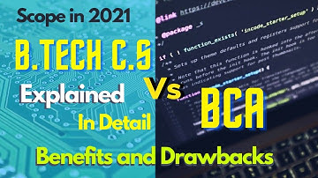 BCA v/s Btech which is better in 2021 btech cs or bca 🤔 #thinkabhi