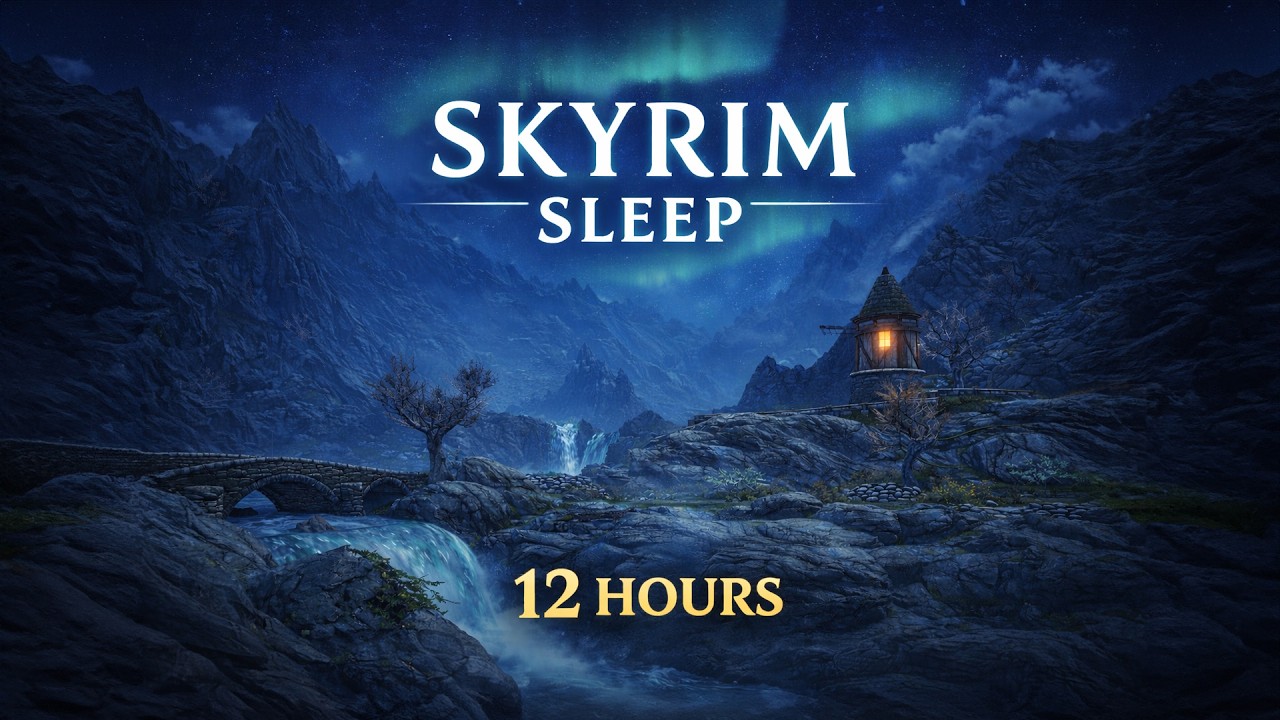 Sleep Across All of Skyrim | 12 Hours of Ambience - YouTube