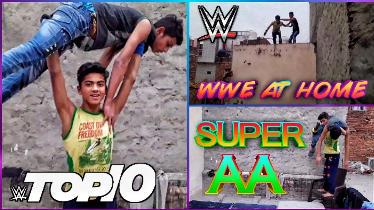 WWE MOVES AT HOME WWE TOP 10 Gorilla Press Moves With Child