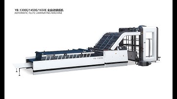 Automatic medium speed flute laminator test run