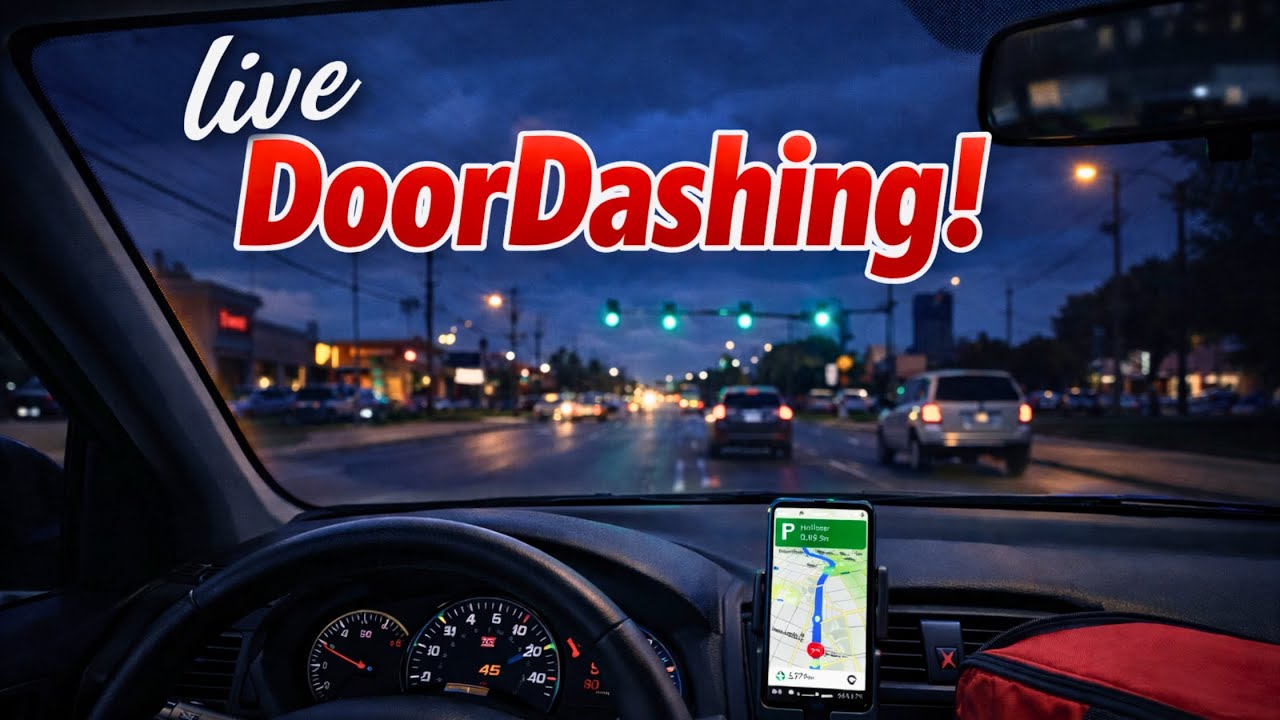 🔴 LIVE Food Delivery IRL 🍔 | Real Orders, Real Earnings, Real-Time Driving 🚗