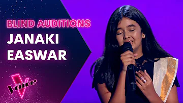 The Blind Auditions: Janaki Easwar sings Lovely by Billie Eilish