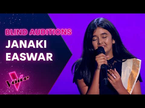 The Blind Auditions: Janaki Easwar sings Lovely by Billie Eilish